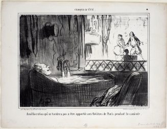 Amélioration qui ne tardera pas a être apportée aux théâtres de Paris pendant la canicule.