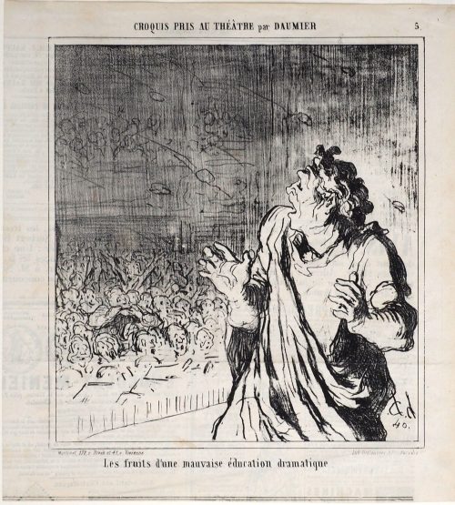 Honoré Daumier (Künstler*in), Les fruits d'une mauvaise éducation dramatique., 26.05.1864