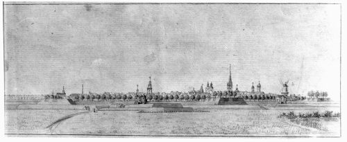 Düsseldorf von Osten, um 1765