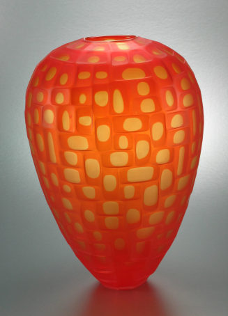 Vase mit Wabenmuster