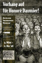 Ausstellungsplakat Theatermuseum Düsseldorf "Vorhang auf für Honoré Daumier", 9. März - 11. Mai ...