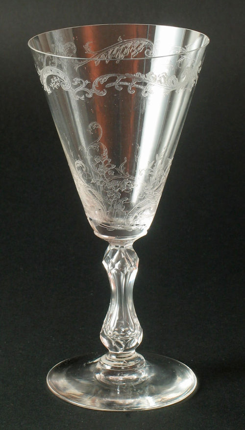 Fenner Glashütte (Ausführung), Kelchglas aus dem Service "Körner", um 1903