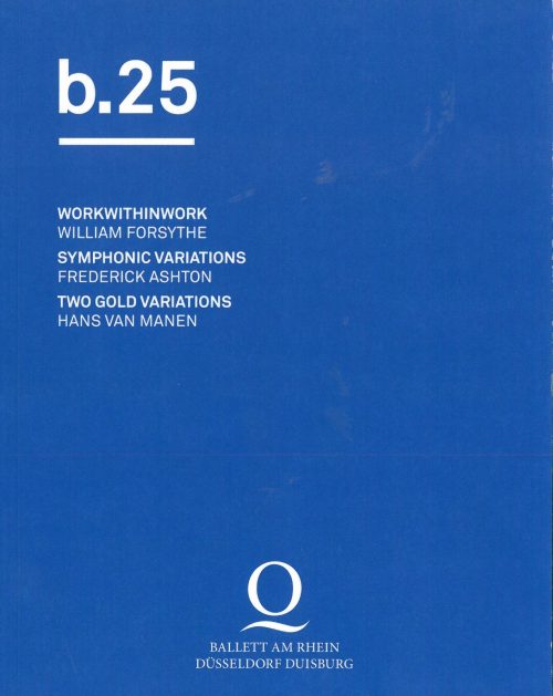 Programmheft Ballett am Rhein - b.25. Premiere am 10.10.2015 Deutsche Oper am Rhein, Opernhaus  ...