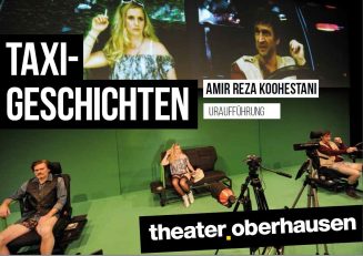 Programmheft zu "Taxigeschichten" von Armin Reza Koohestani. Premiere am 30.10.2015 Theater Obe ...