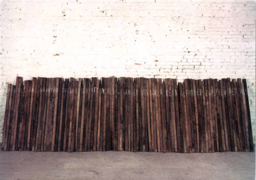 Bernd Lohaus (Künstler*in), 89 Holzstäbe, 1981