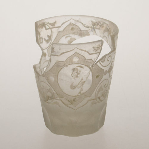 Unbekannt (Ausführung), Becher mit Glasschnitt (Fragment), um 1730