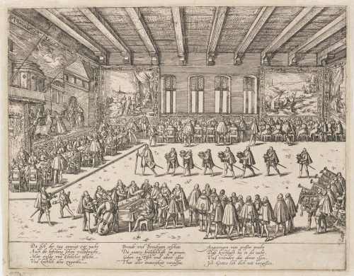 Franz Hogenberg (Kupferstecher*in), Beschreibung derer Fürstlicher Güligscher ec. Hochzeit: Das Hochzeitsmahl, 1587