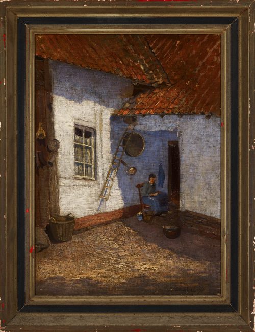 Niederrheinisches Bauernhaus, um 1906