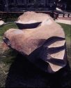 Kiyomi Sakaguchi: Ohizumi Nakajima Park in Nerima-ku, Tokyo, New komatsu stone, 21t 1,400(H) x  ...