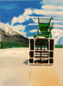 Sylwia Gorak: Swiss Monument , oil on canvas, 100x70cm, Part of the art project 'Seven Monument ...