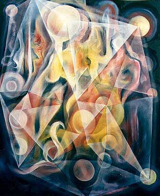 Samir Georgy: Eva, Öl auf Leinwand, 100 x 120 cm, 1999