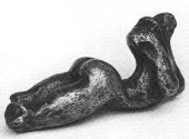 Chryss Brandmarker: Das Erwachen, Bronze-Guss, 13 x 5 x 5 cm,1986