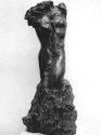 Chryss Brandmarker: Hermaphrodit, Bronze-Guss, 25 x 25 x 68 cm, 1990