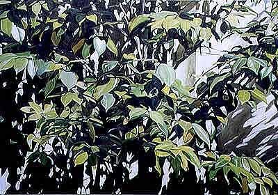 Masatomo Harada: o.T., Oil on Canvas, 110 x 160 cm, 2001