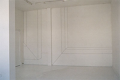 Susanne Schmidt: o.T., Faden, 430 x 640 cm, 2003