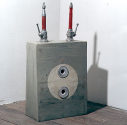 Stefan Linberg: DUAL, Holz, Aluminium, Kunststoff, ca. 135 x 70 x 35 cm, 1999