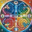 Rainer Schmidt: Die dunkle Seite des Mondes, Öl auf Leinwand, 140 X 140 cm, 2007, © VG Bild-Kun ...