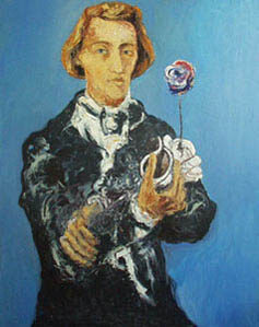 Norbert Mauritius: Heinrich Heine, 2002, 150 cm x 120 cm