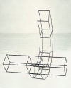 Irene Rietdorf-Soutter: Bei-Stand II,2003, H30,5xT31,5xB30cm, Schweißdraht-Durchmesser 2,5mm, g ...