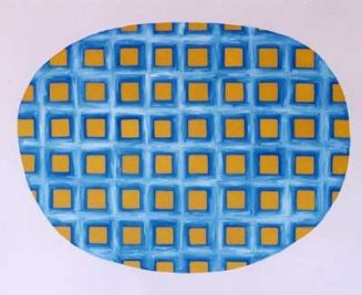 Hideo Togawa: o. T., 2001, Acryl auf Leinwand, 100 x 125 cm
