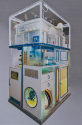 Wolf R. Ussler: Schrein, 2007-2010, Korpus mit Universum und Galerie zu OPERATION EDELSTEIN - E ...