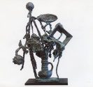 Farideh Atashkar: Blumen (Artischocken), Bronze, 100 x 60 cm