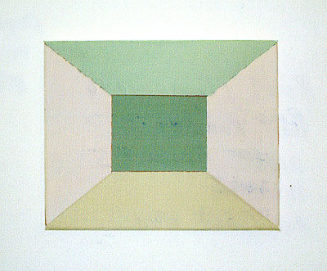 Ruri Matsumoto: der Raum +-+-1, 2005, 30 x 24 cm, Acryl auf Lwd.