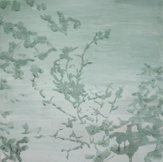 Petra Fröning: Acryl auf Nessel, 80 x 80 cm, 2005