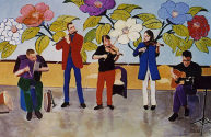 Ulrich Liedtke: Volksmusik, 2011, 100 x 150 cm, Acryl auf Leinwand