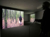 Eric Lanz: Jogging (Interaktive Videopinstallation, Ton, 2005)