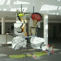 Christian Psyk: Picknick, Installation, DEW21 Foyer, Dortmund 2008