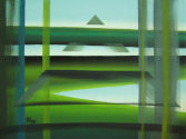 Reinhardt Heinen: G_A 13, Landscape II, 30x40 cm, Acryl auf Lw, 1999