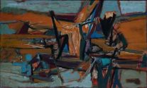 Antonius van der Pas: Struktura Canaria, Oel auf Leinwand, 1961