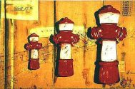 Wolgang Wimhöfer: Hydranten mit Plan 1902, Acryl/Leinwand, 65 x 100 cm, 1997