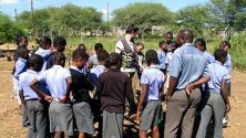 Thomas Stricker und VG Bild-Kunst: Primary Schoolgarden Kalkfeld in Namibia