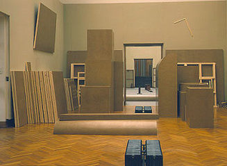 Imi Knoebel: Raum 19 - II, 1968 / 92, Hartfaser, Holz, Sammlung Hessisches Landesmuseum, Darmst ...