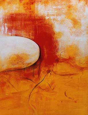 Osman Akcit: Lebenserwachen, 2001, Acryl auf Leinwand, 110 x 150 cm