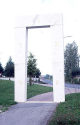 Tobias Gereon Gerstner: Planetentor, Kalkstein, 600 x 343 x 80 cm (HxBxT), 2001