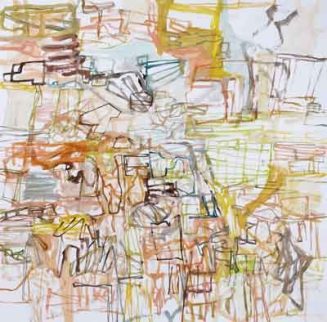 Juergen Liefmann: Ohne Titel, 2008, Gouache auf Papier, 140x145 cm