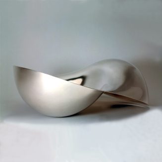 Doppelschale, 1977, Silber 925, 30x20cm, aufgezogen