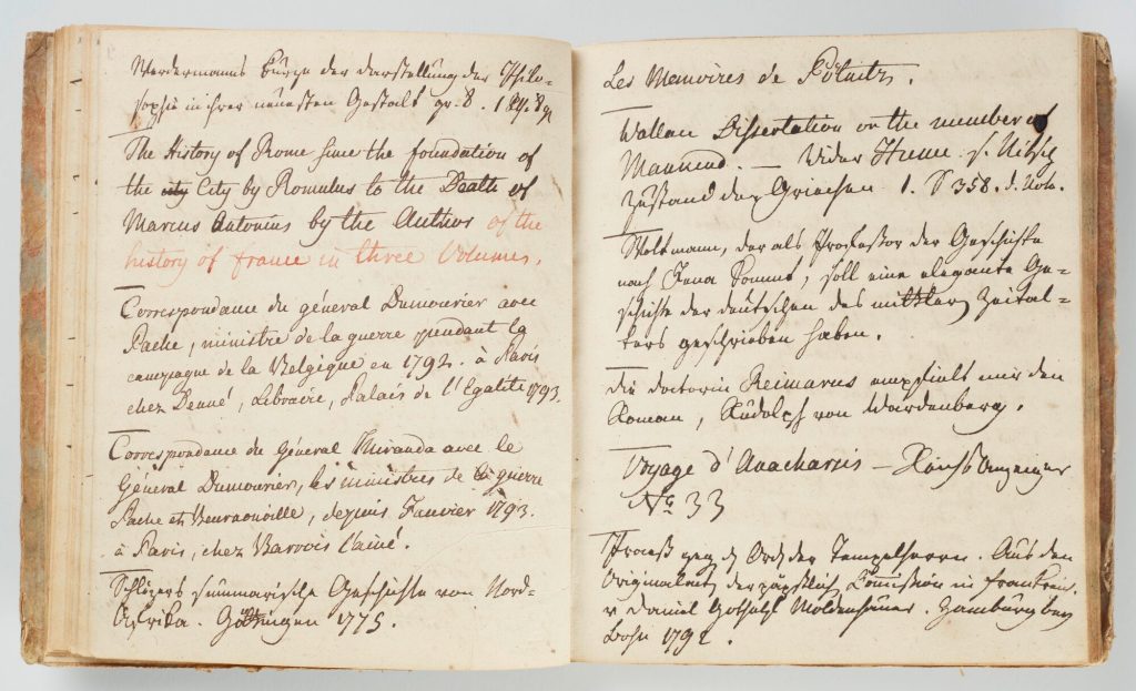 Notizbuch von Friedrich Heinrich Jacobi