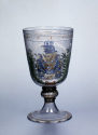 Pokal mit Inschrift "La Domine In Crementum 1645"