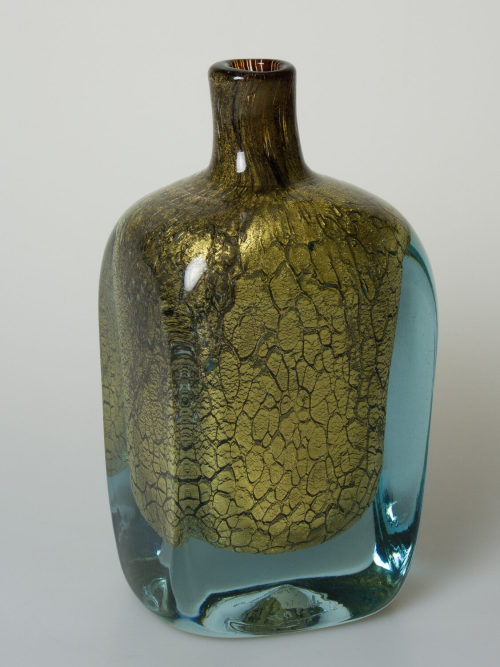 Jean Claude Novaro (Künstler*in), Flaschenvase mit Gold-Craquelée, 1990er-Jahre