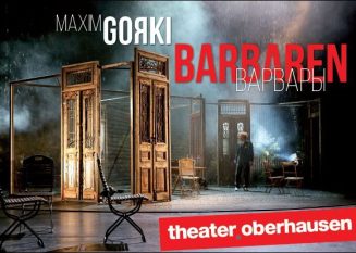 Programmheft (Titel) zu "Barbaren" von Maxim Gorki. Premiere: 8.4.2016 Grosses Haus, Schauspiel ...