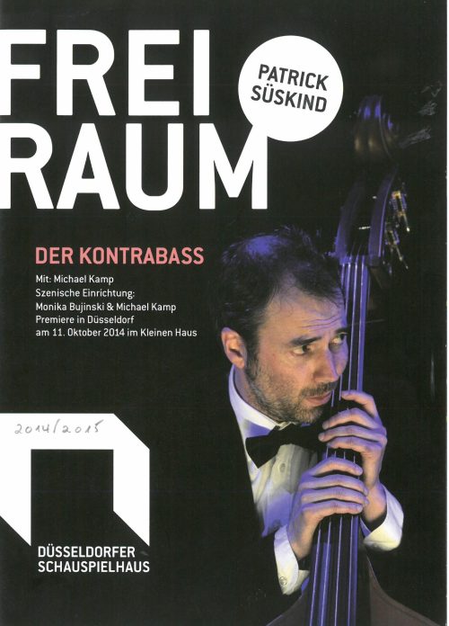 Programmheft zu " Der Kontrabass" von Patrick Süskind. Premiere in Düsseldorf am 11. Oktober 20 ...