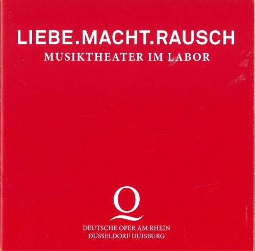 Programmheft zu "Musiktheater im Labor". Premiere am 23.9.2016, Studiobühne Theatermuseum Düsse ...