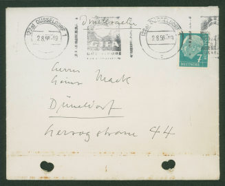 Korrespondenz von [Paul Schneider-Esleben] an Heinz Mack