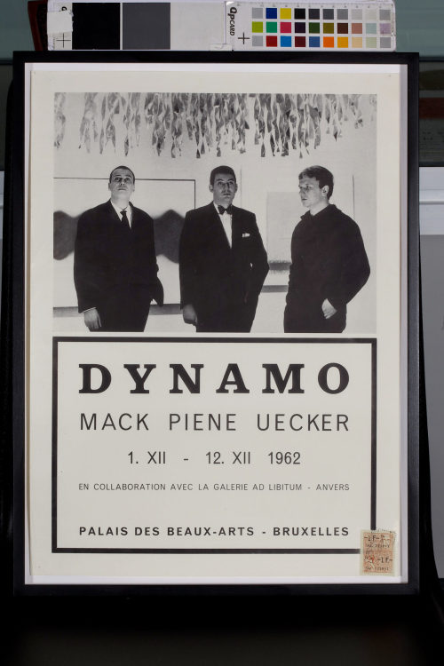 Palais des Beaux-Arts, Bruxelles (Beteiligte Institution), Dynamo. Mack, Piene, Uecker. Palais des Beaux-Arts, Brüssel, 01.12.-12.12.1962, 1962