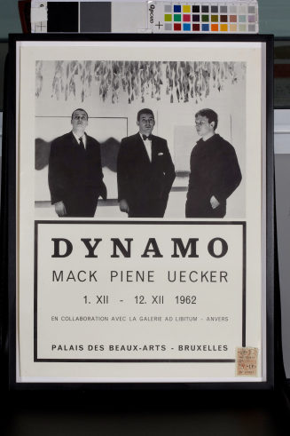 Dynamo. Mack, Piene, Uecker. Palais des Beaux-Arts, Brüssel, 01.12.-12.12.1962