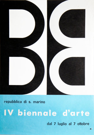 IV. Biennale d'Arte San Marino. Palazzo del Kursal, San Marino, 07.07.-07.10.1963